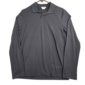 Brady Brand Live Long Sleeve Polo Shirt Men S Black Golf Performance Tom No Bull